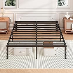 Hafenpo 16 Inch Full Bed Frame - Sturdy Metal