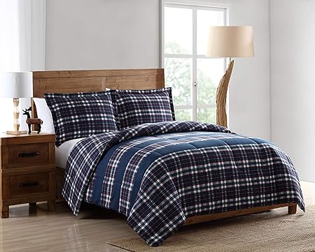 Pine Creek Lodge Reversible Comforter Set Including Shams