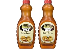 Blackburn's Pancake & Waffle Syrup, Butter Pecan Flavor, 24 Oz. (Pack of 2) (Butter Pecan)