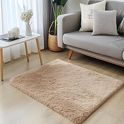 OLANLY 2x3 Machine Washable Small Bedside Rug, Soft
