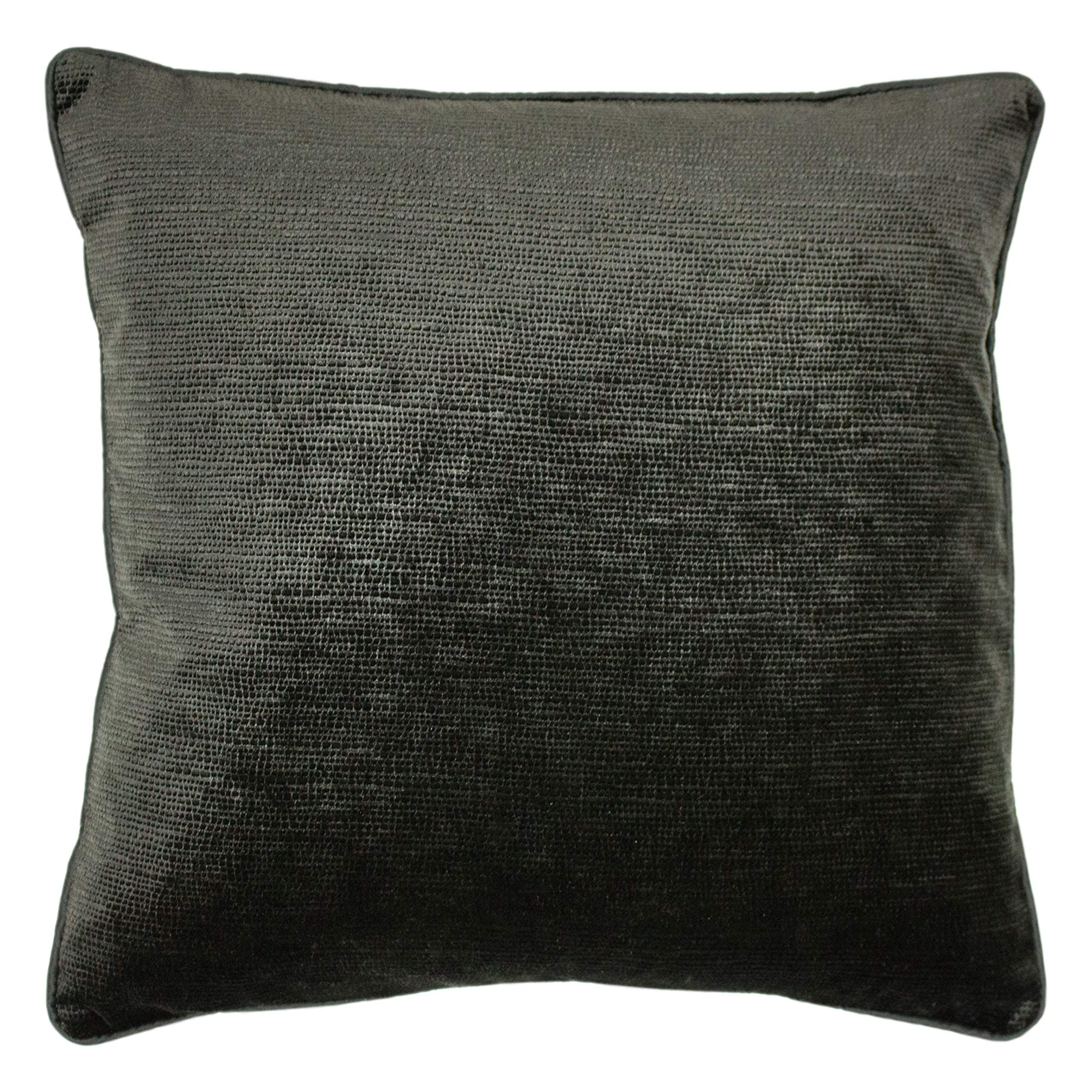 Paoletti Stella Polyester Filled Cushion, Black, 45 x 45cm