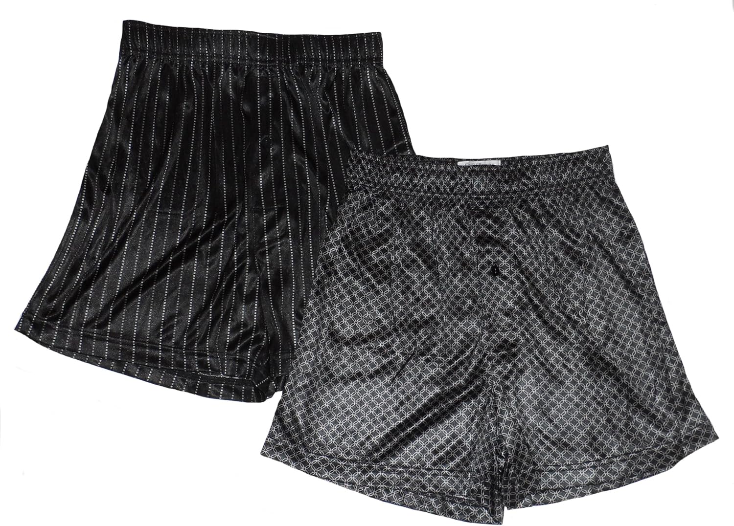 Croft & Barrow Men's 2pk. Microfiber Boxers Black/Multi (Small (28