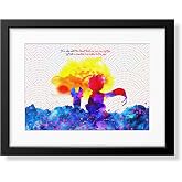 The Little Prince & Starry Night Art Print On Canvas – Colorful Wall Decor For Living Room Or Nursery