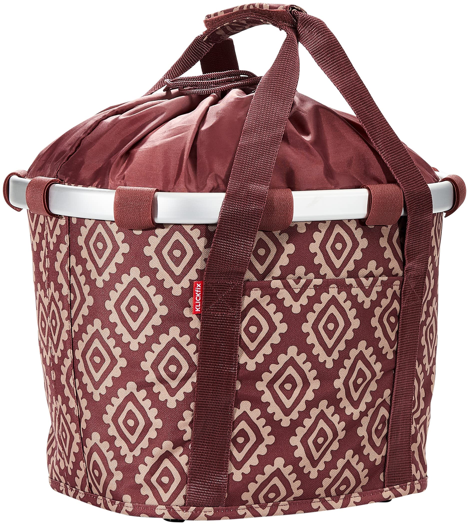 KlickFix Diamonds Rouge Unisex Adult Bike Basket 15 Litres