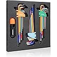 Lichamp 27-Piece Rainbow Colored Long Arm Allen Wrench Set - SAE 1/16 to 3/8 inch, Metric 1.5 to 10mm, Torx T10 to T50