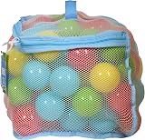 Tech Traders 100 Multi Coloured Soft Play Balls for Ball Pit with Storage Bag view 4