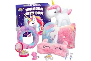 AGENTLAN Unicorn Gifts for Girls, Glow in The Dark Blanket, Night Light Kit, Magical Unicorn Toys for Kids, Soft Blanket for Girls Ages 3 4 5 6 7 8 Years Old.