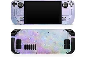 Design Skinz - Compatible with Steam Deck - Skin Decal Protective Scratch-Resistant Removable Vinyl Wrap Cover - The Tie-Dye Cratered Moon Surface