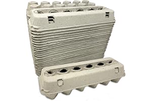 Cackle Hatchery Vented Paper Pulp Egg Cartons Holds 1 Dozen Chicken Eggs (24 Pack)