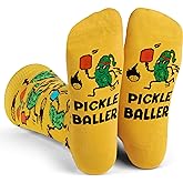 Lavley Funny Pickleball Socks for Adults - Pickleball Gifts for Men, Women, and Teens - One Size Fits Most