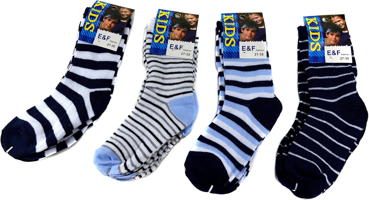 E&F Fashion 12 Paar Kids Jungen Socken Kinder Strümpfe