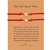OBSUN Red String Bracelets for Women Good Luck Charm Bracelet Evil Eye Cross Bracelet Volleyball Basketball Bracelet for Men