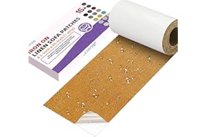 JCATTC Iron-On Couch Repair Kit, Linen Fabric Patch, Waterproof, Permanently Adheres to Sofa and Decorative Indoor and Outdoor Furniture Surfaces,4.1X65 Inch, Orange-Yellow
