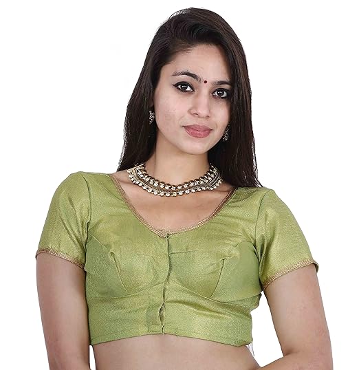 Women's stitched readymade saree blouse with lace work