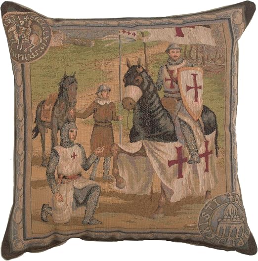 Amazon Com Woven French Tapestry Templar S 1 19 X 19 Designer