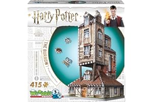 Wrebbit 3D - Harry Potter The Burrow Weasley Family Home 3D Jigsaw Puzzle - 415Piece (W3D-1011) 168 months to 1188 months