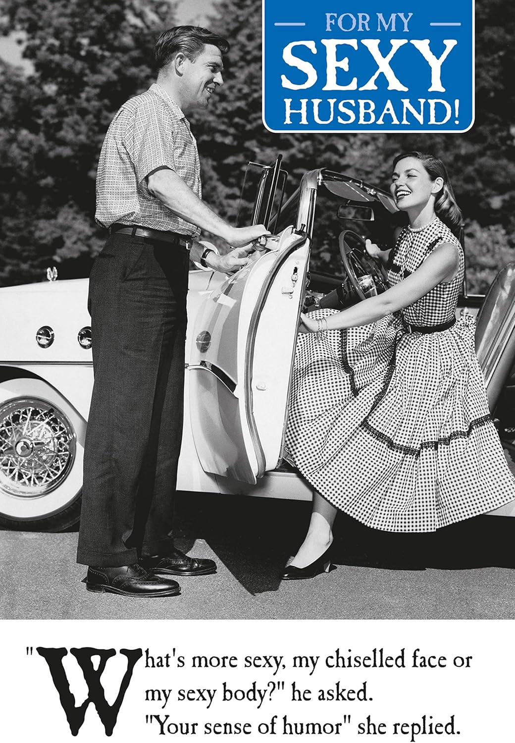 Sexy Funny Husband Anniversary Card - 159x235mm, Multi