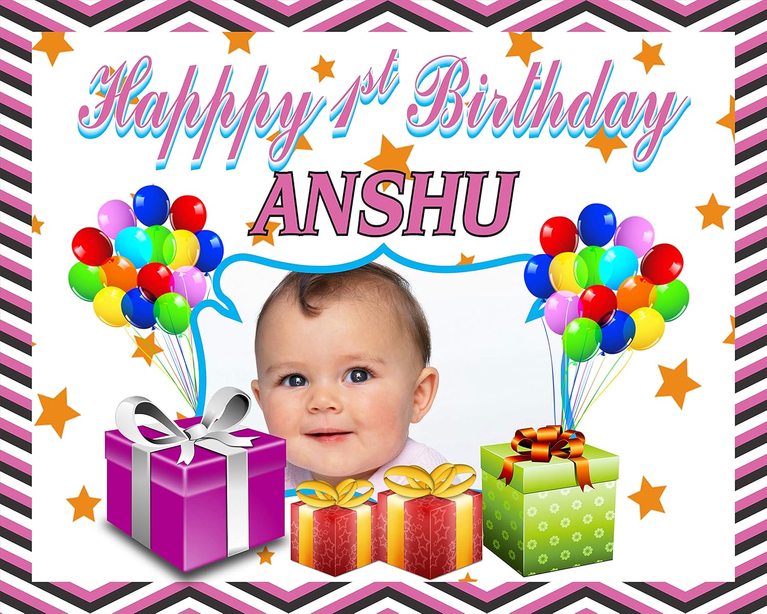 Chitransh Birthday Theme Party Background Flex Banner With