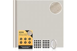 MISNEACH MESNEACH Faraday Fabric 118" x 43'' Military Grade Signal Blocking Cloth, Conductive Material Shields Cover for Cell, RFID, EMP, EMF, GPS, WiFi, Bluetooth Proof Protection with Faraday Tape and Velcro