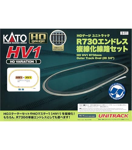 Amazon.com: Kato 3105 HO HM1 R670mm Basic Track Oval with Power