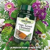 Natures Aid Ginger Turmeric & Bromelain 60 Tablets High Strength Vegan view 5