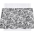 Victoria Park Toile 68-Inch-by-24 Inch Tailored Tier Curtains, Black