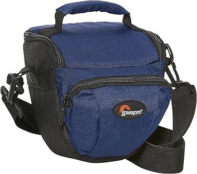 navy camera bag