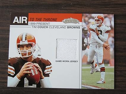 2002 Fleer Showcase Air To The Throne Tim Couch Jersey Card At