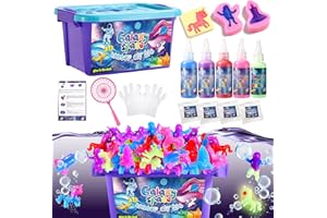 knmirtb Magic Water Elf Toy Kit,Aqua Fairy Water Gel Kit with 4 Colors1 Glow Colors and 3 Molds. Christmas, Birthday Gifts, Party Favors, Arts & Crafts DIY STEM Kits for Kids,Party Supplies