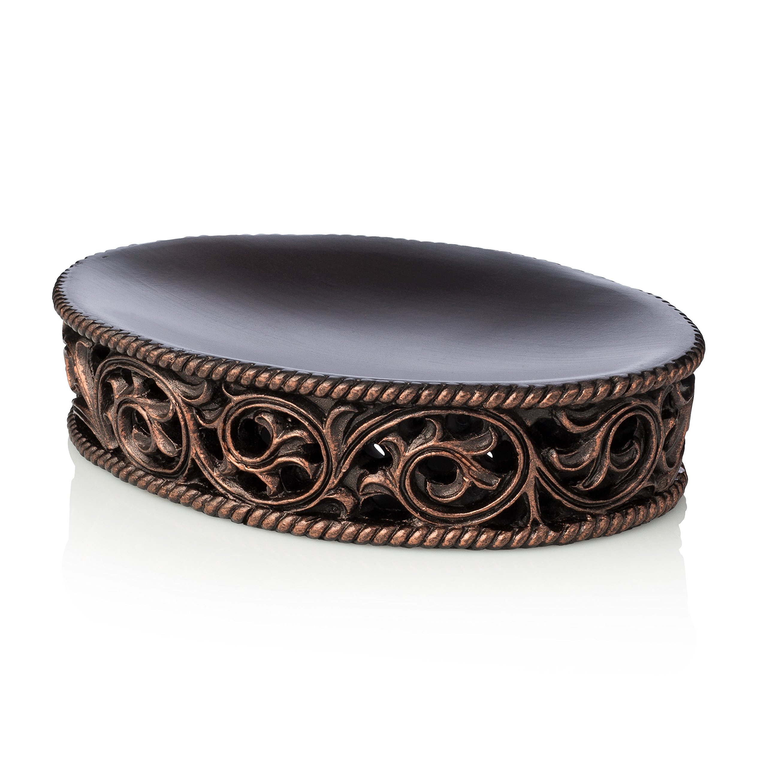 Photo 1 of Essentra Home Bronze Soap/Sponge Dish Tray for Bathroom