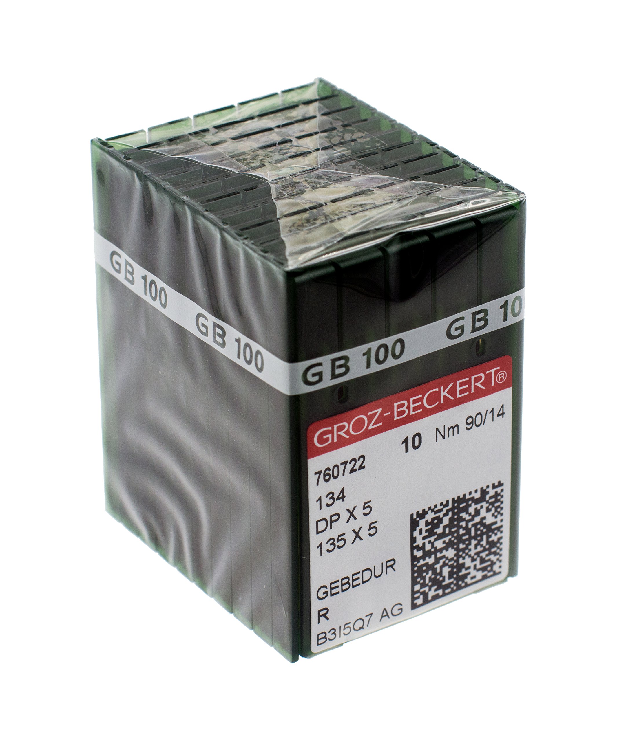 100 GROZ-BECKERT GEBEDUR 134 MR / 135X5 MR Titanium Quilting Machine Needles (MR 3.0 (90/14))