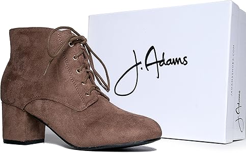 bella retro lace up chunky grip heel ankle boots shoes