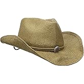 Scala Women's Shapeable Toyo Western Hat