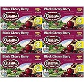 Celestial Seasonings Herbal Tea Bags, Black Cherry Berry, Flavored Tea Bags, 20 Count (Pack of 6)