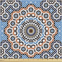 Ambesonne Vintage Fabric by The Yard, Moroccan