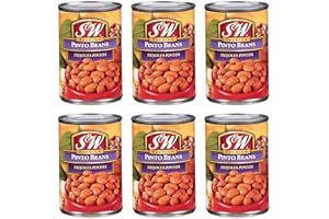 GREAT BRITISH TRADING LIMITED S&W, Pinto Beans, 15oz Can (Pack of 6)