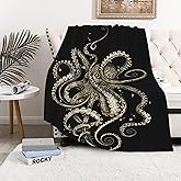 Octopus Throw Blanket is Super Soft and Warm,The Lightweight Flannel Blanket is for All-Season Use 50"x40"for Kids