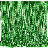 TURNMEON 150 Pack St Patricks Day Accessories, 33" St. Patricks Day Bead Necklace St Patricks Day Decorations Green Necklaces Bulk for St. Patricks Day Mardi Gras Parade Throws Birthday Party Favors