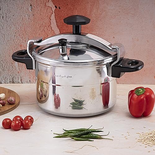 Royalford Aluminium Pressure Cooker Lightweight & Durable Home
