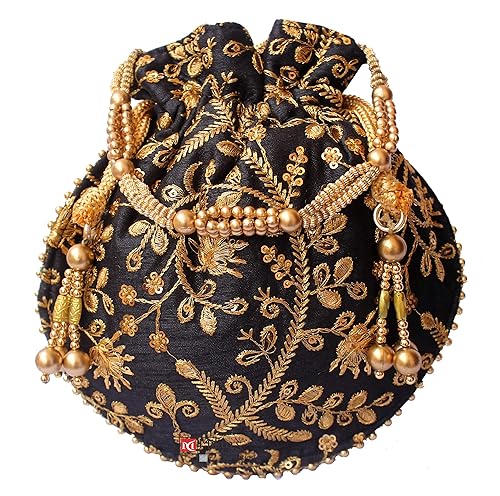 Women's Potli (EMBPOTLI004BK_Black)