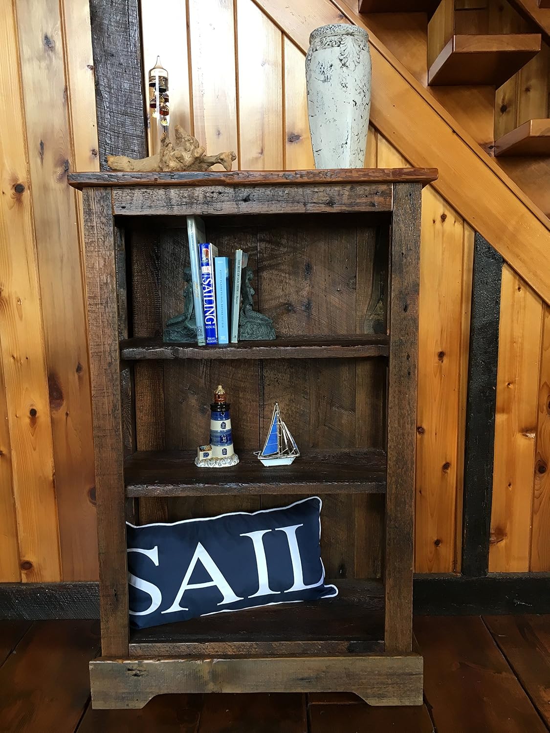 Bookcase Made From 1800'S Reclaimed Barn Wood Handmade