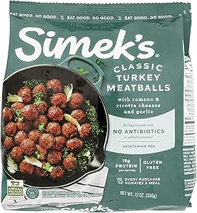 Simek's, Turkey Meatballs, 12 Ounce