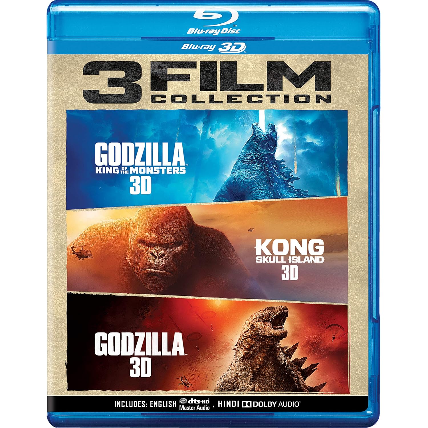 3 Movies Collection Godzilla King Of The Monsters Kong Skull Island Godzilla 2014 Blu Ray 3d 3 Disc Box Set Amazon In Tom Hiddleston Samuel L Jackson Kyle Chandler Vera Farmiga Aaron Taylor Johnson Ken