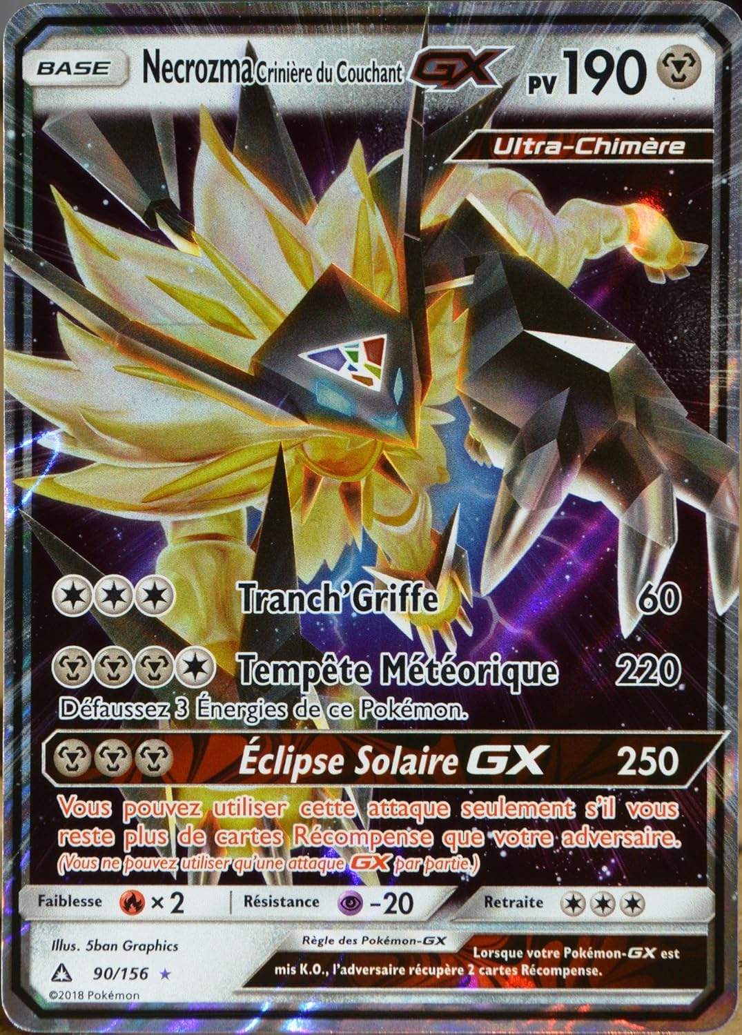 Carte Pokemon 90 156 Necrozma Criniere Du Couchant Gx Cartes A L Unite Jeux Et Jouets Dwteam In