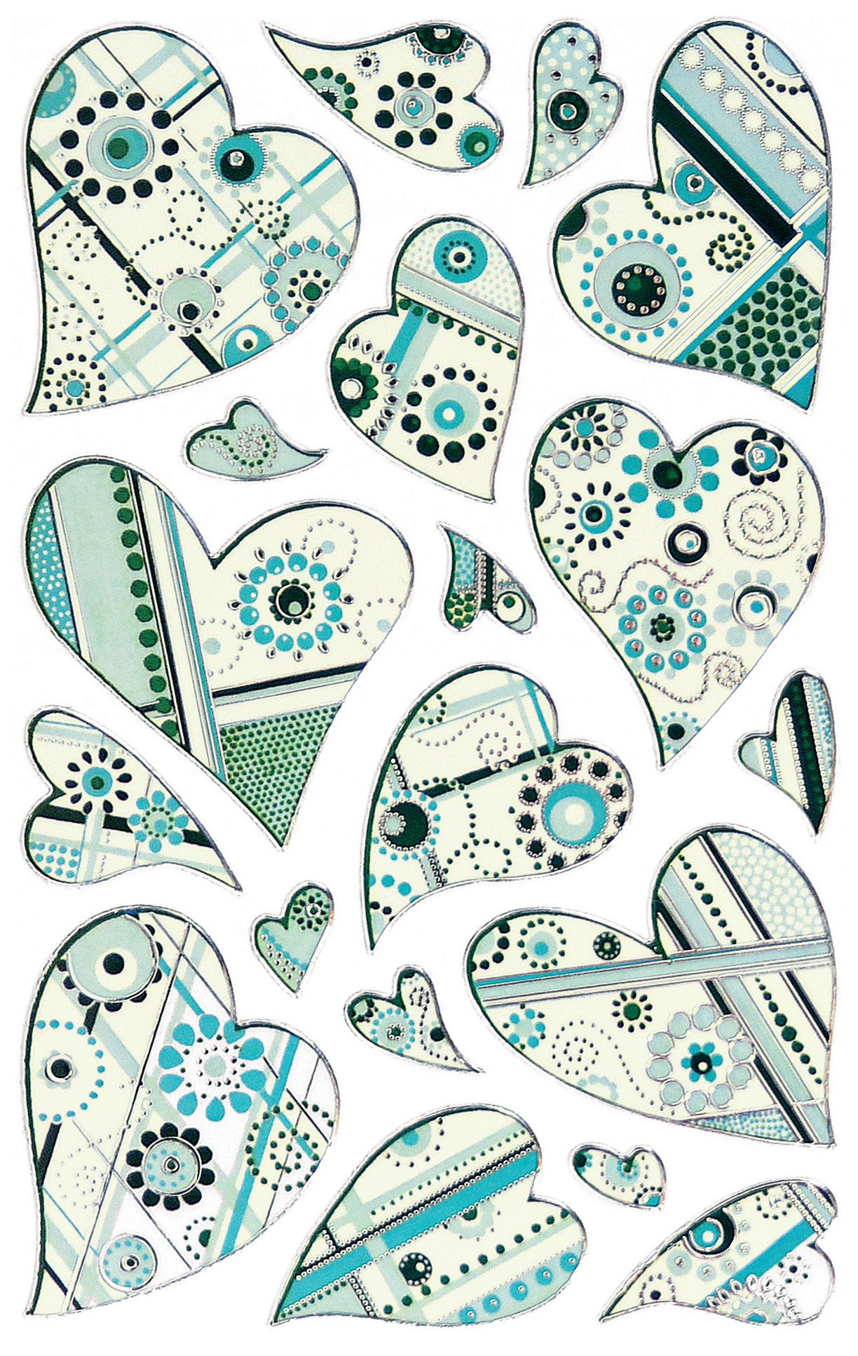 Avery Purposeful Form 54103 Decorative Stickers 19 Aufkleber Turquoise