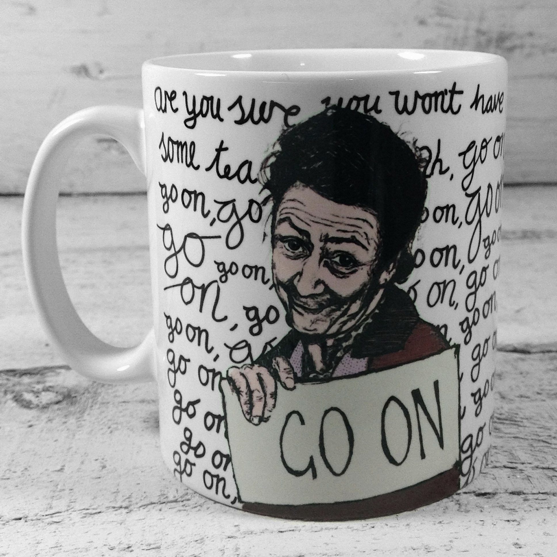NEW AH, GO ON MRS DOYLE CUP OF TEA FATHER TED INSPIRED GIFT MUG