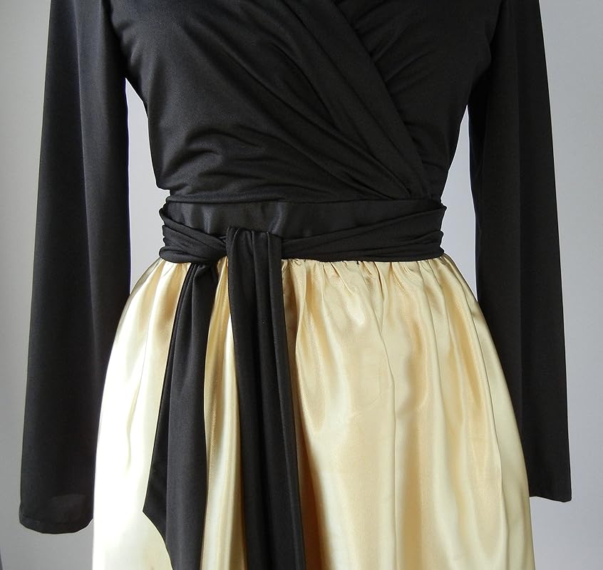 black and gold vintage dress