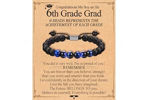 FIEEFX Graduation Gifts for Him Boys Men 2025 High School/Kindergarten/Preschool/ 5th 6th 8th Grade/College/Master Degree/Middle School Graduation Gifts Bracelet for Son Grandson Nephew Boyfriend Friend
