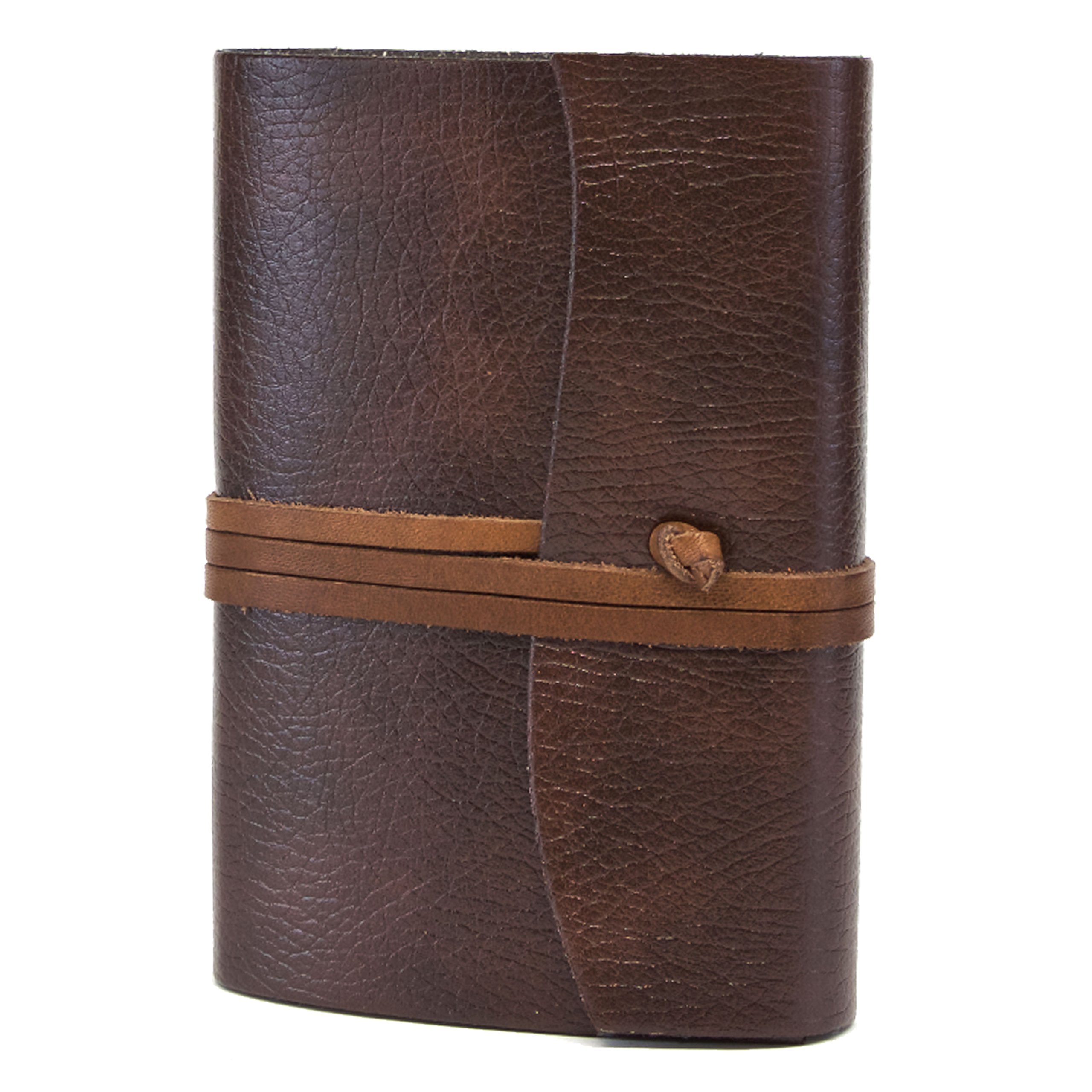 Tivoli Small Recycled Leather Bound Journal, Made in Italy, Writing