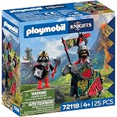Playmobil | Knights | Dragon Knight Leader | Knight on Horseback with Banner and Companion | Knights Toy for Children Aged 4+ | 72118
